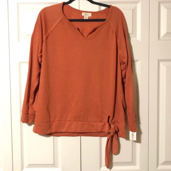 Style & Co- Tie Front Top - Picture 3 of 6